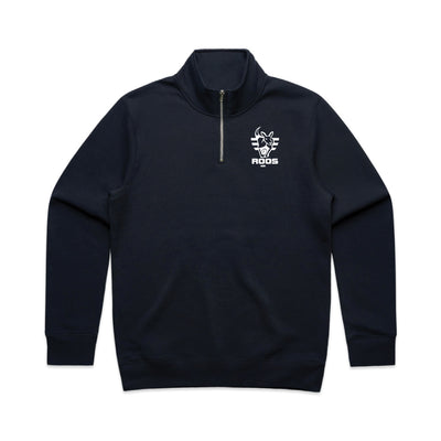 MBFC Roos Embroidered Navy Quarter Zip (ADULTS)