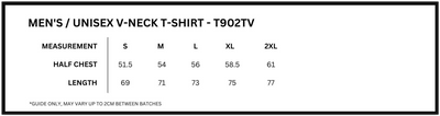 Livit Support Tee (White V Neck)