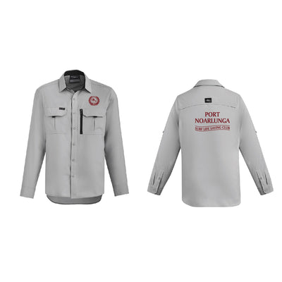 PNSLSC OUTDOOR LS SHIRT STONE/MAROON (STYLE: 3.3)