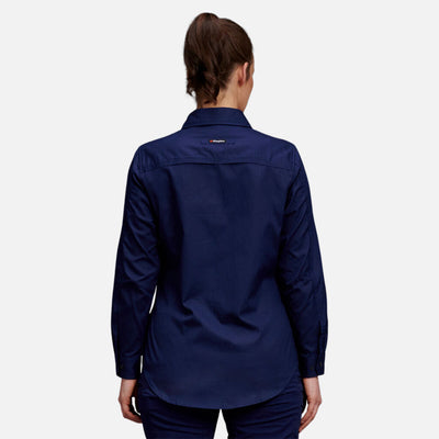 KING GEE WOMEN'S WORKCOOL 2 LONG SLEEVE RIPSTOP WORK SHIRT