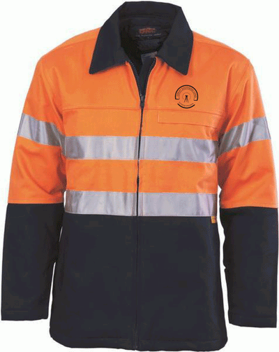 GSL SURVEY DNC ORANGE/NAVY PROTECTOR JACKET (EMBROIDERED)