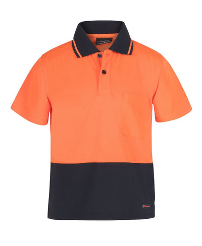JB'S HI VIS NON CUFF TRADITIONAL POLO KIDS
