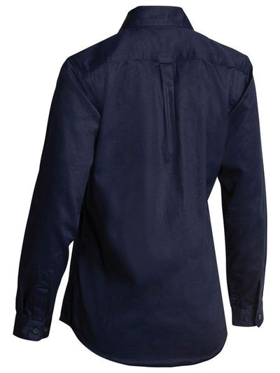 BISLEY WOMEN'S DRILL SHIRT LONG SLEEVE