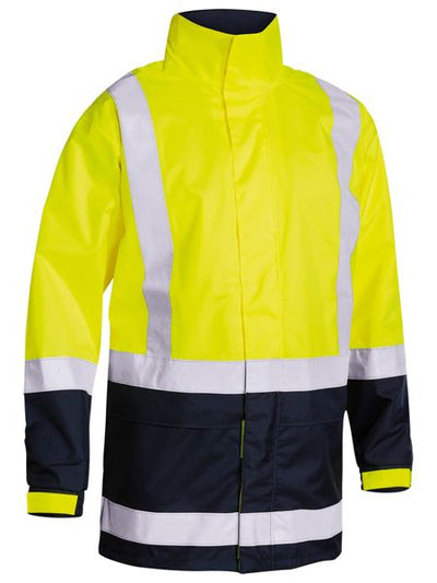 BISLEY TAPED HI VIS RAIN SHELL JACKET