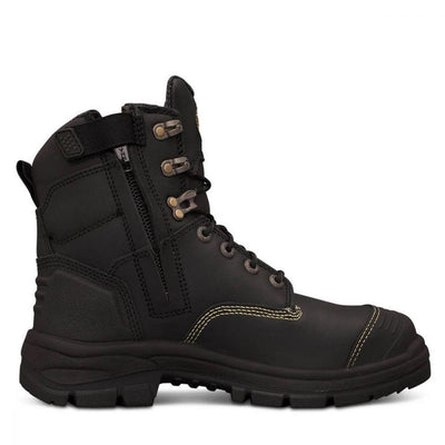 Oliver 150mm Black Zip Sided Boot