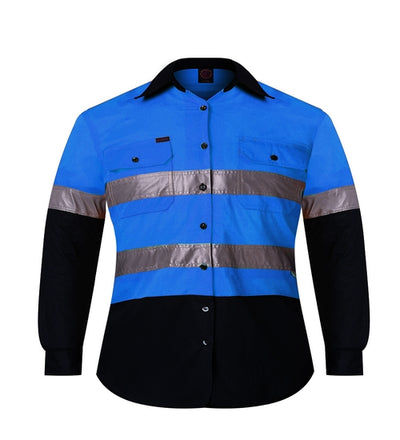 RITEMATE Kids 2 Tone Open Front Shirt with Tape