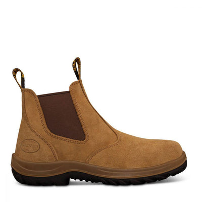 OLIVER Beige Elastic Sided Boot (Steel Toe)