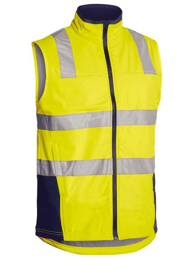 BISLEY TAPED HI VIS SOFT SHELL VEST