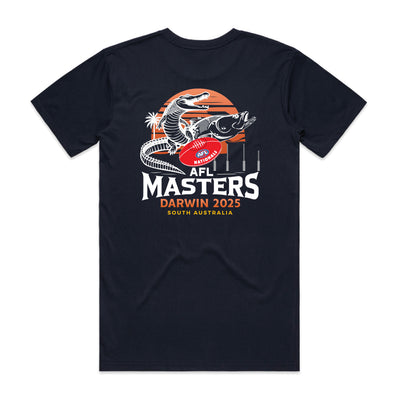 SA AFL MASTERS 2025 DARWIN TEE - NAVY