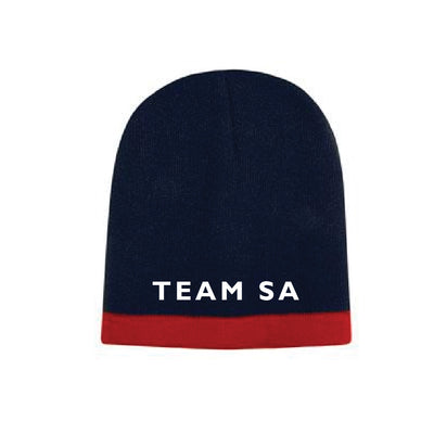 EQUESTRIAN SA INTERSCHOOL BEANIE (NAVY/RED)
