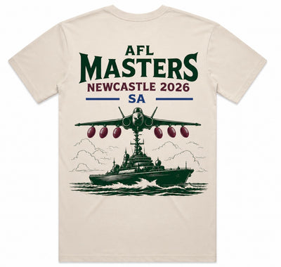 SA AFL MASTERS 2026 NEWCASTLE TEE - BONE