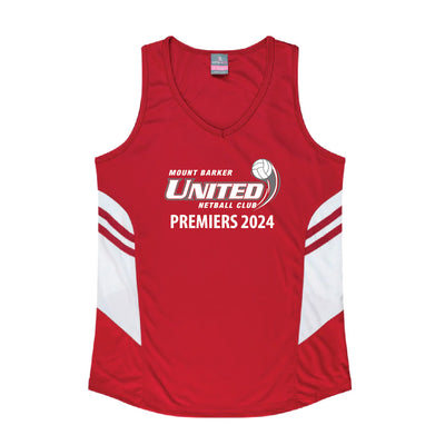 Mt Barker United Netball Premiership Training Singlet