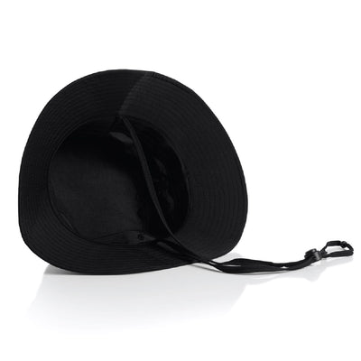 SOWFI Wide Brim Bucket Hat (Black)