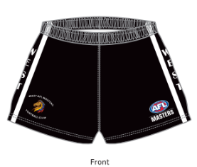 WEST BRUMBYS AFL MASTERS PLAYING SHORT - BLACK