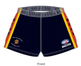 WEST BRUMBYS AFL MASTERS PLAYING SHORT - NAVY
