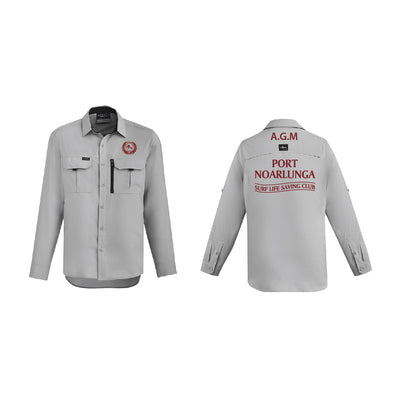 PNSLSC OUTDOOR LS SHIRT AGM STONE (MAROON PRINT) (STYLE: 3.4)