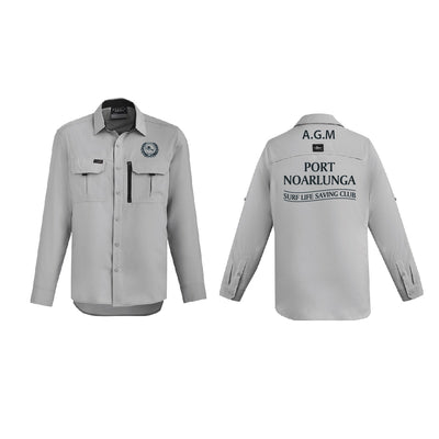 PNSLSC OUTDOOR LS SHIRT AGM STONE (DARK GREY PRINT) (STYLE: 3.6)