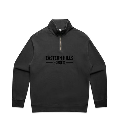 EASTERN HILLS HORNETS QUARTER ZIP (FADED BLACK)