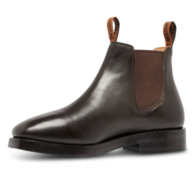 MUSTANG SIGNATURE MENS PULL UP LEATHER BOOT BROWN