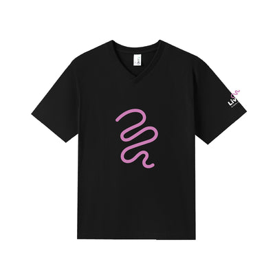 Livit Support Tee (Black V Neck)