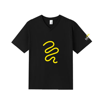 Livit Support Tee (Black V Neck)