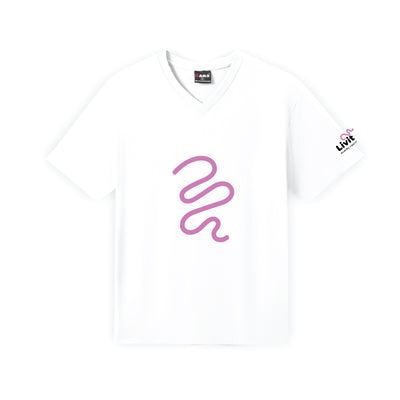 Livit Support Tee (White V Neck)
