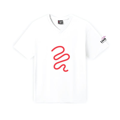 Livit Support Tee (White V Neck)