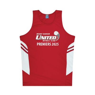 Mt Barker United Netball Premiership Training Singlet