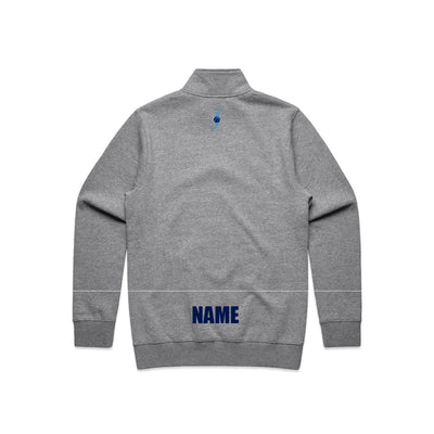 Strathalbyn Storm Basketball 1/2 Zip Crew GREY MARLE