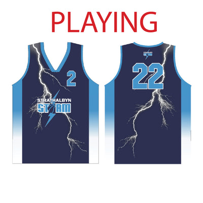 Strathalbyn Storm Basketball Reversible Playing Singlet