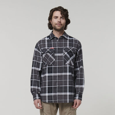 HARD YAKKA LONG SLEEVE CHECK FLANNEL
