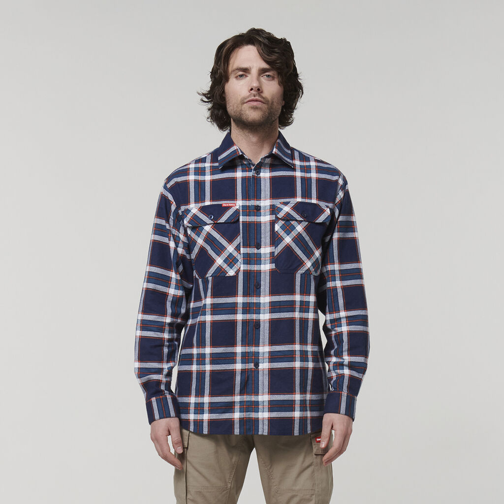 HARD YAKKA LONG SLEEVE CHECK FLANNEL