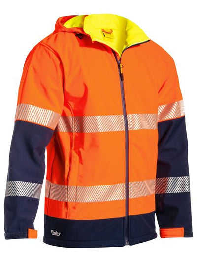BISLEY TAPED 2 TONE HI VIS RIPSTOP SOFTSHELL JACKET