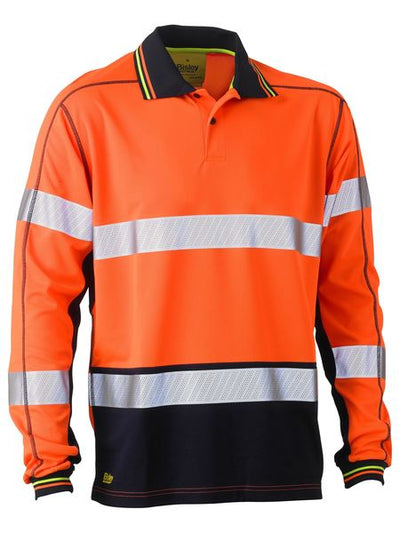 BISLEY TAPED TWO TONE HI VIS MESH POLO