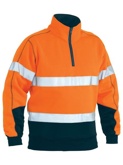 BISLEY TAPED HI VIS FLEECE PULLOVER