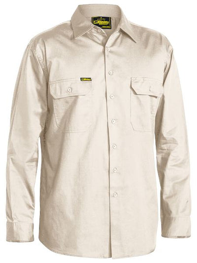 BISLEY COOL LIGHTWEIGHT DRILL SHIRT - LONG SLEEVE