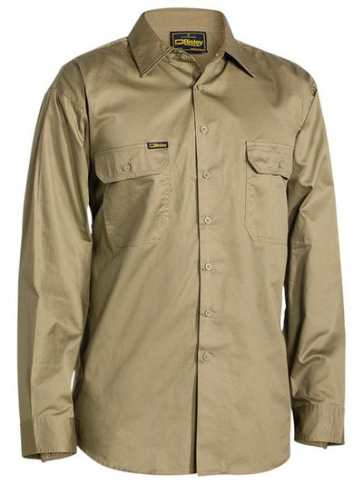 BISLEY COOL LIGHTWEIGHT DRILL SHIRT - LONG SLEEVE