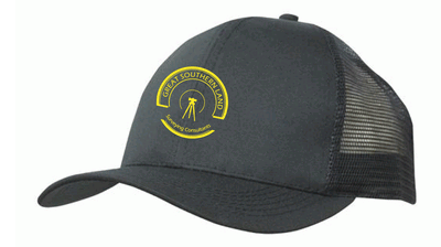 GSL SURVEY BLACK BUDGET TRUCKER HAT (EMBROIDERED)