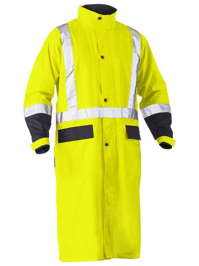 BISLEY HI-VIS LONG RAIN COAT