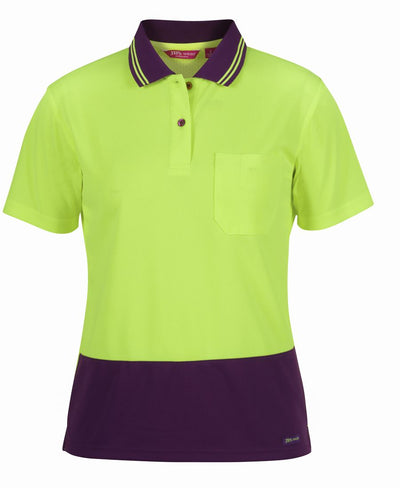 JB's Ladies Hi Vis S/S Comfort Polo