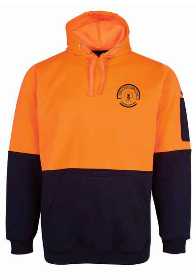 GSL SURVEY ORANGE/NAVY HOODIE (EMBROIDERED)