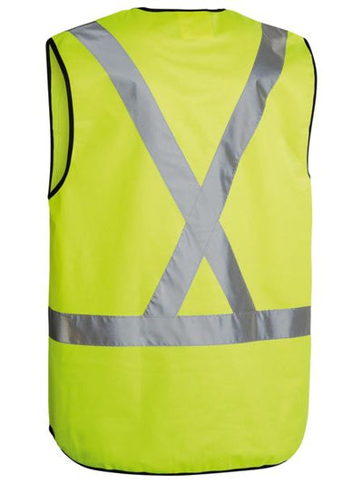 BISLEY TAPED X BACK HI VIS VEST