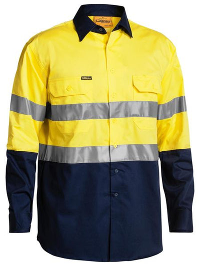 BISLEY TWO TONED HI VIS COOL LIGHTWEIGHT SHIRT