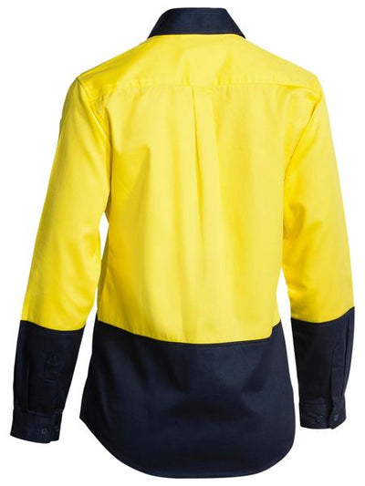 BISLEY WOMEN'S HI VIS DRILL SHIRT