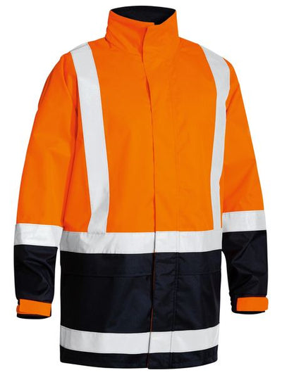 BISLEY TAPED HI VIS RAIN SHELL JACKET