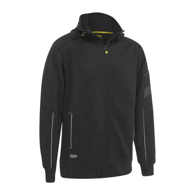 BISLEY WORK FLEECE ZIP-FRONT HOODIE WITH SHERPA LINING
