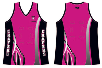 CRAFERS NETBALL CLUB PLAYING SINGLET