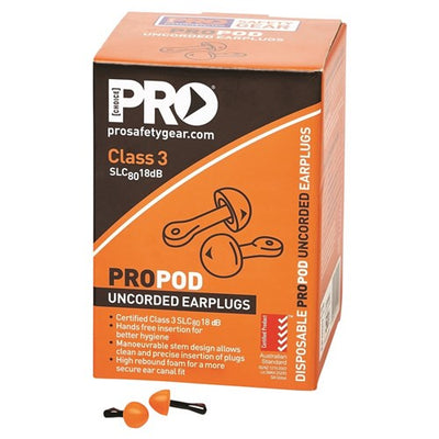 Propod Uncorded Ear Plugs Uncorded