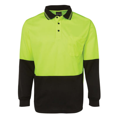 JB'S HI VIS L/S TRADITIONAL POLO