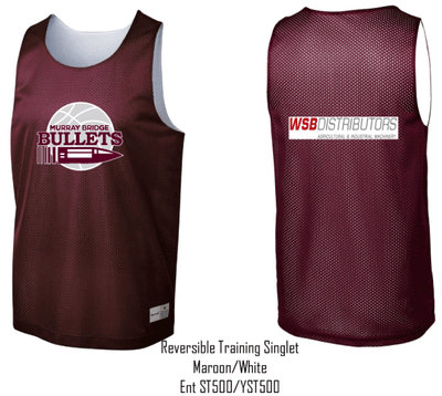 MURRAY BRIDGE BULLETS Reversible Singlet